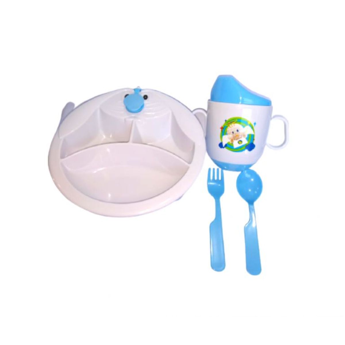SANTOLEE - Santolee - Juego de Plato térmico y taza para Bebes