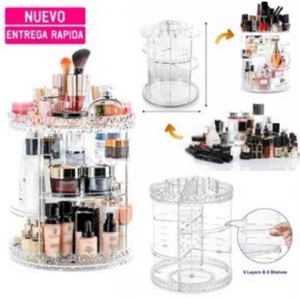 OEM - Organizador giratorio de maquillaje 360