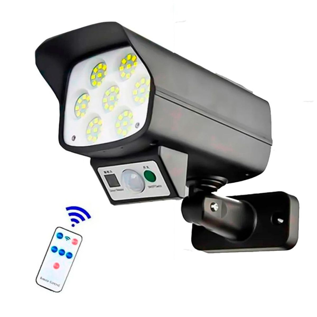 GENERICO - Mini Lampara de 63 Leds Con Sensor de Movimiento con Panel Solar LAMPARA GL-2163