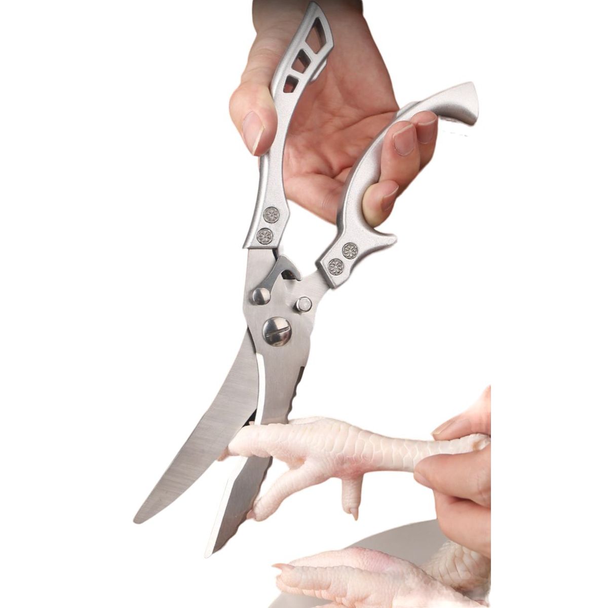 GENERICO - Tijera De Cocina Para Cortar Pollo Multifunción Acero Inoxidable