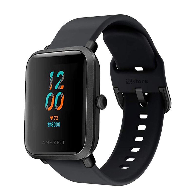 GENERICO - Correa Compatible Con Amazfit Bip Lite Negro Hebilla 20mm