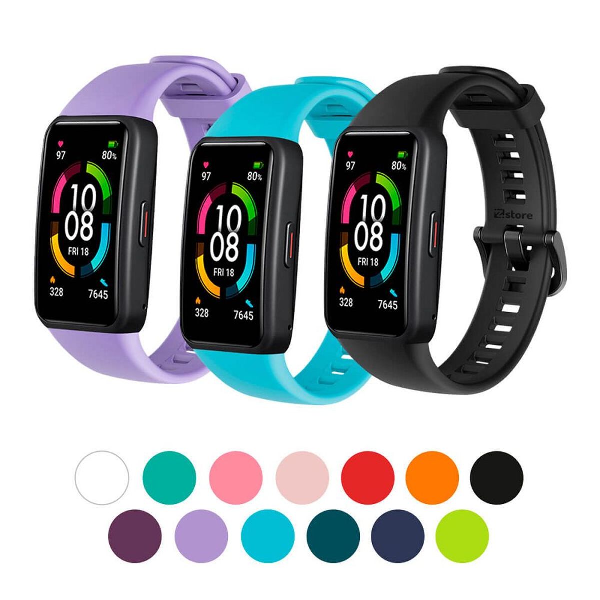 GENERICO - CORREA SILICONA PARA HUAWEI BAND 6 / HONOR BAND 6 - Hueso
