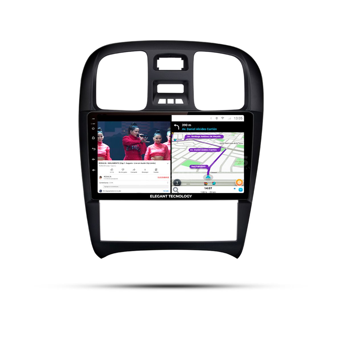 GENERICO - Autoradio Android Pantalla Hyundai Sonata 2004-2008 Carplay +Auto 4GB +64GB