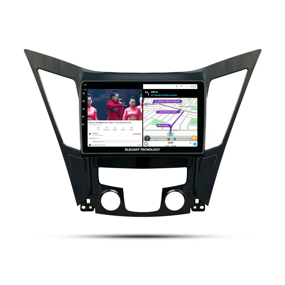 GENERICO - Autoradio Android Pantalla Hyundai Sonata YF 2010-2014  Carplay +Auto 4GB +64GB