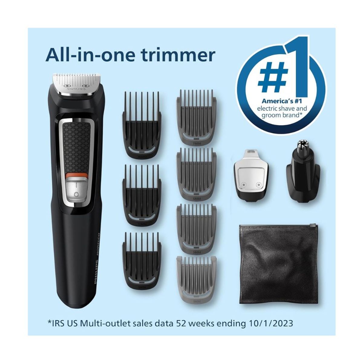 PHILIPS - Afeitadora Cortadora Multiusos Philips Norelco 13 Piezas