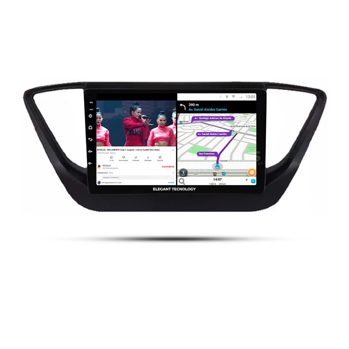 GENERICO - Autoradio Android Pantalla Hyundai Verna, Accent 2018-2020  Carplay +Auto 4GB +64GB