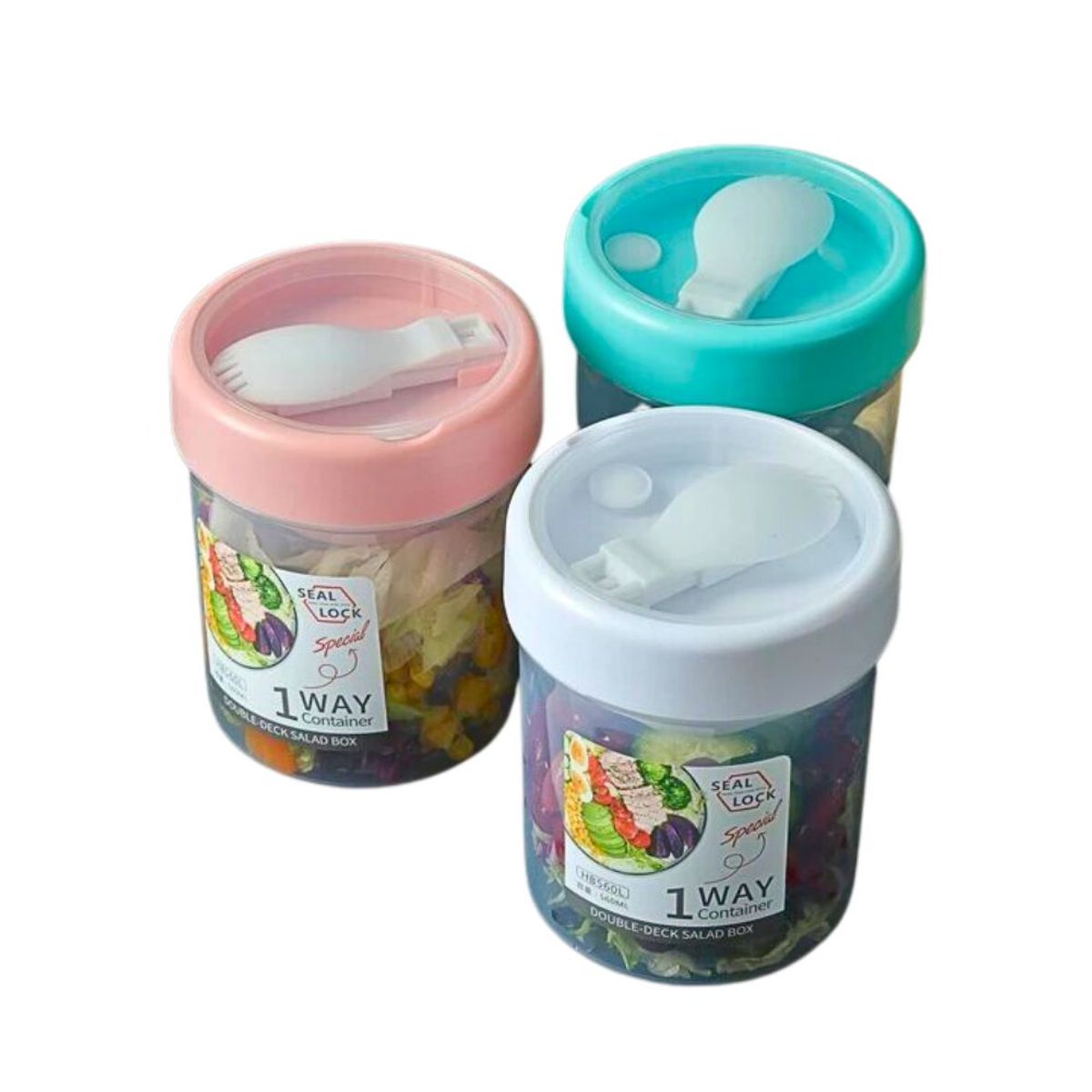 INSPIRA - Contenedor de Plástico Cilindrico 560 ml