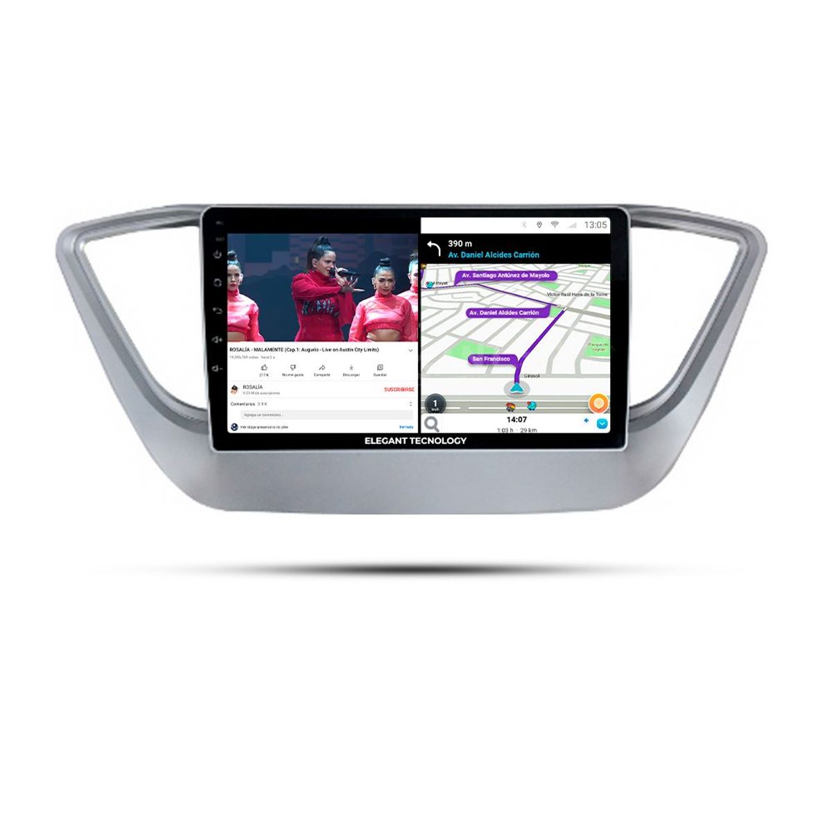 GENERICO - Autoradio Android Pantalla Hyundai Verna, Solaris 2017-2018  Carplay +Auto 4GB +64GB