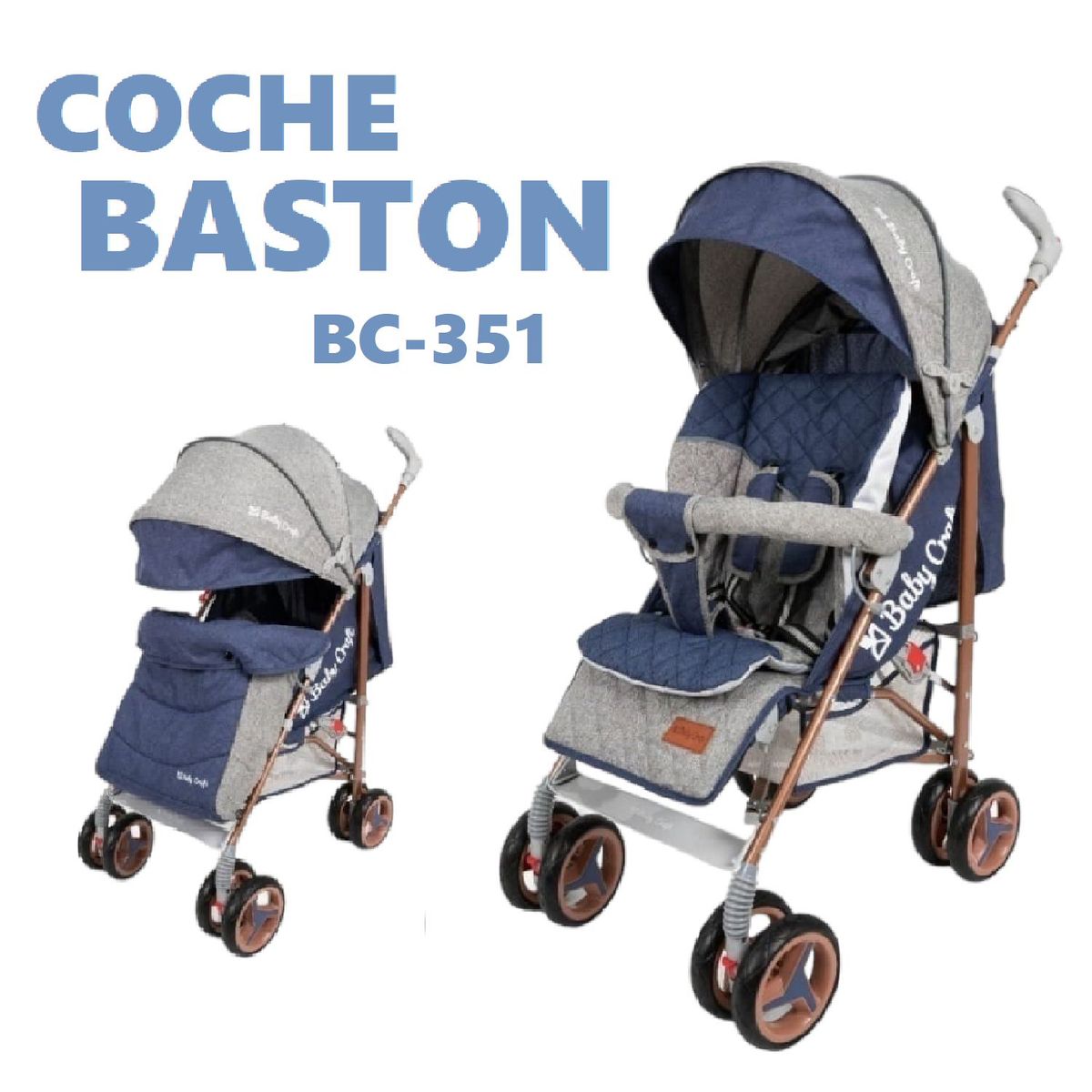GENERICO - Coche bastón Baby Craft BC351 - Azul