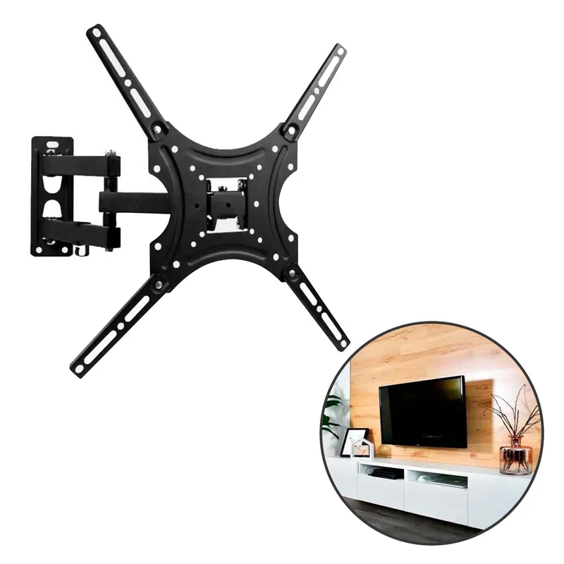 BUYPAL - Rack Movil para TV 32 a 55 Pulgadas Giratorio Ajustable