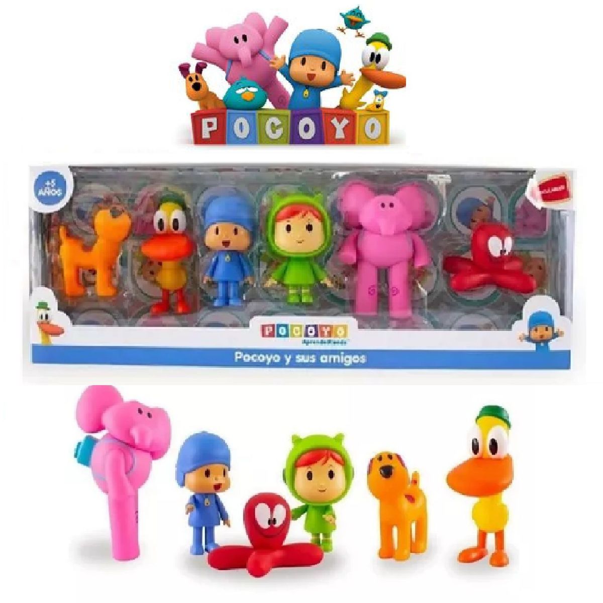 POCOYO - Pocoyo y Sus Amigos Muñecos de Jebe