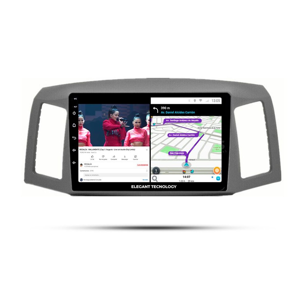 GENERICO - Autoradio Android Pantalla Jeep Grand Cherokee  2004-2007 Carplay +Auto 4GB +64GB