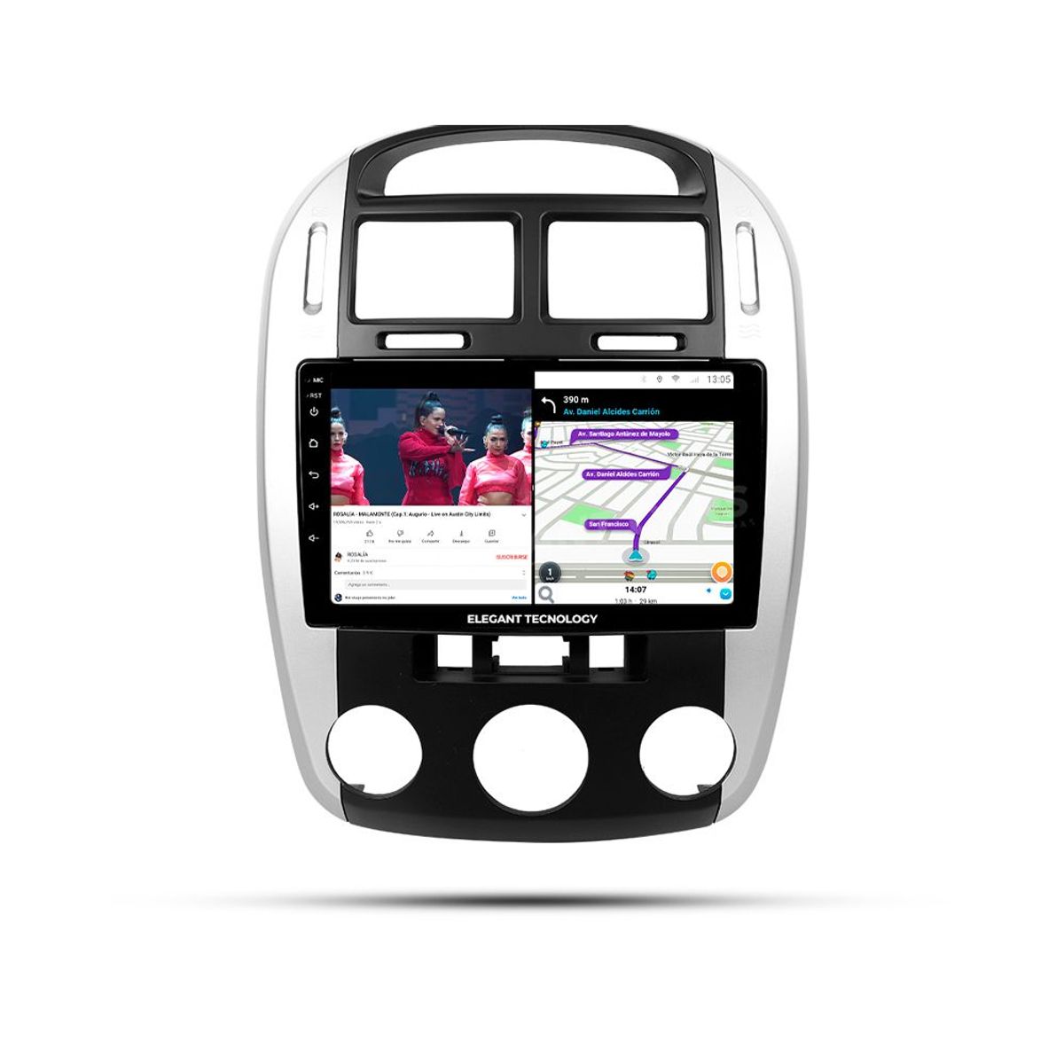 GENERICO - Autoradio Android Pantalla Kia Cerato 2006-2010 Carplay +Auto 4GB +64GB