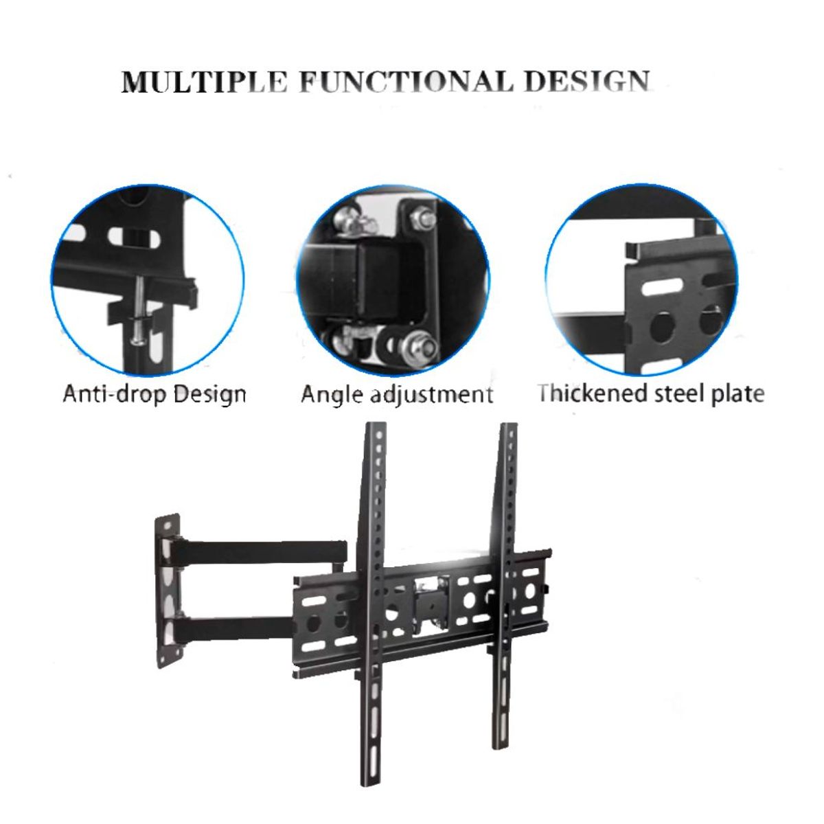 GENERICO - Rack 26 a 55 Pulgadas para TV Soporte Movible de Televisor Ajustable