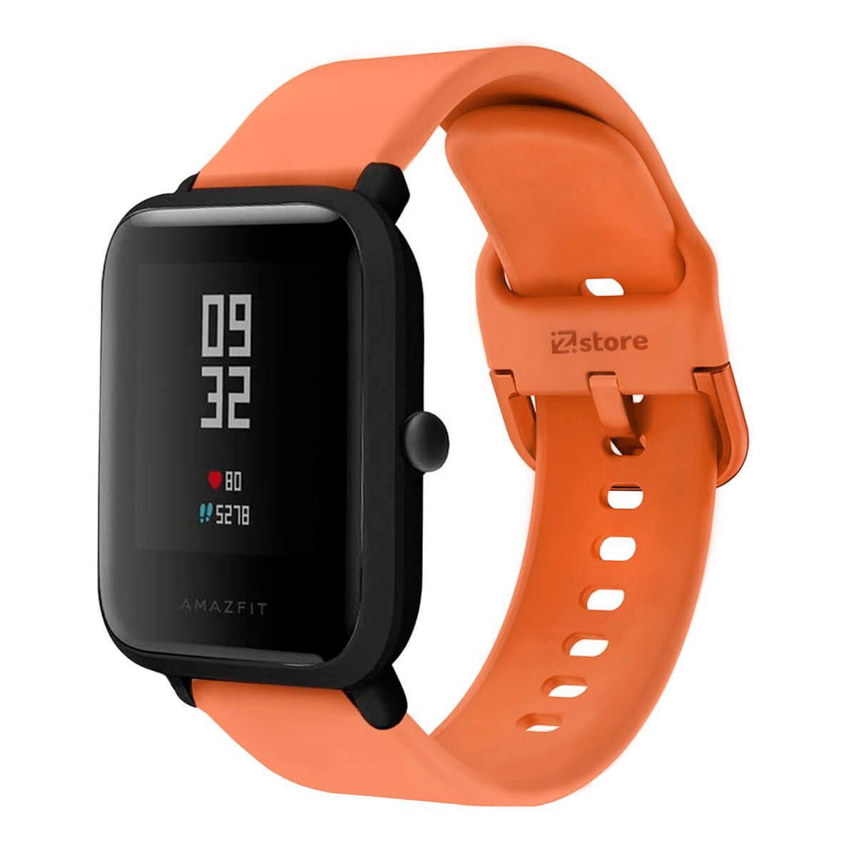 GENERICO - Correa Compatible Con Amazfit Bip Naranja Hebilla 20mm