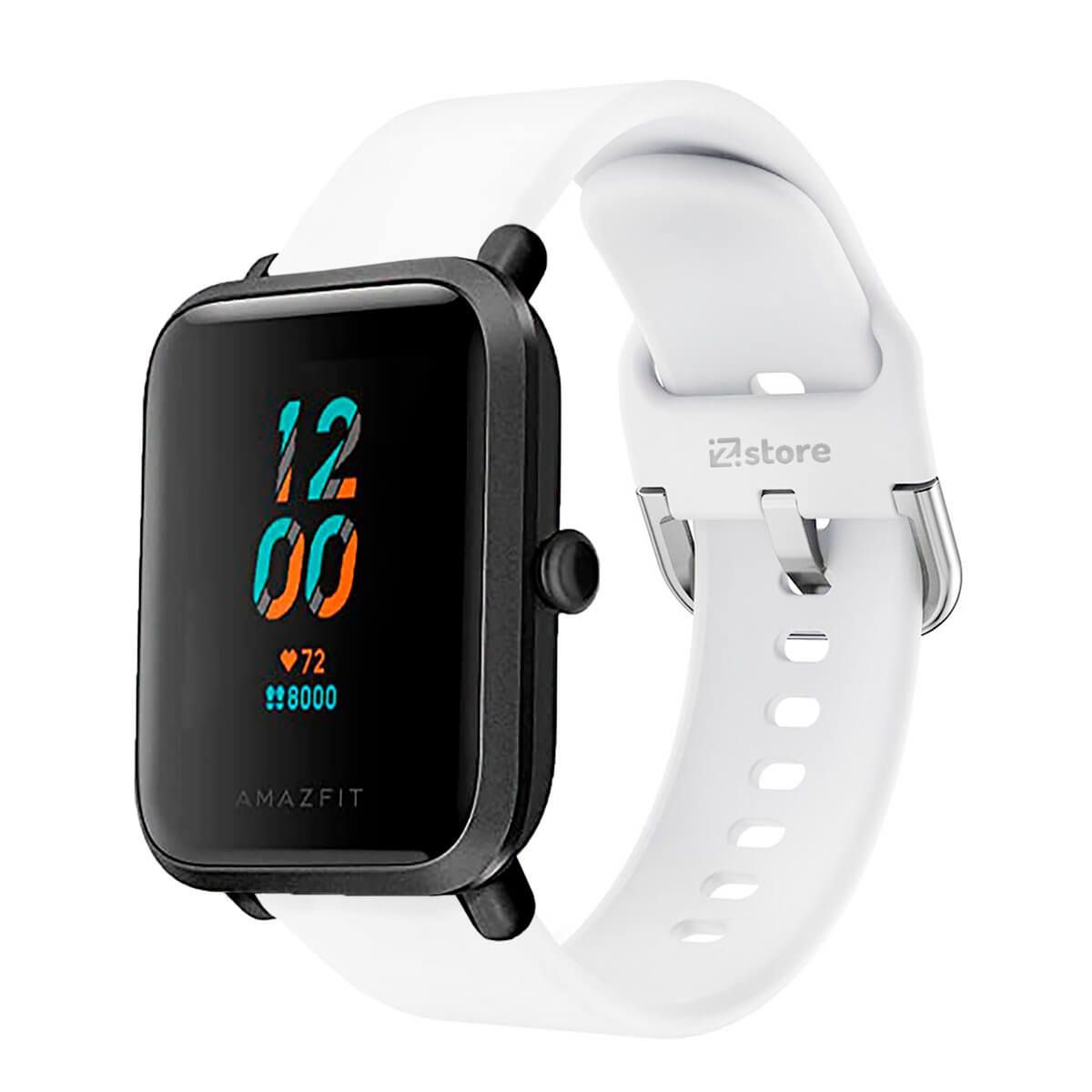 GENERICO - Correa Compatible Con Amazfit Bip S Blanco Hebilla 20mm