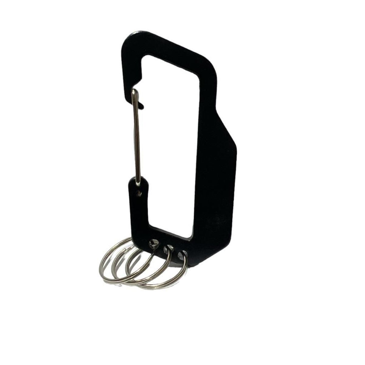 GENERICO - LLAVERO MOSQUETON DE ALUMINIO PORTA LLAVES 9CM_.