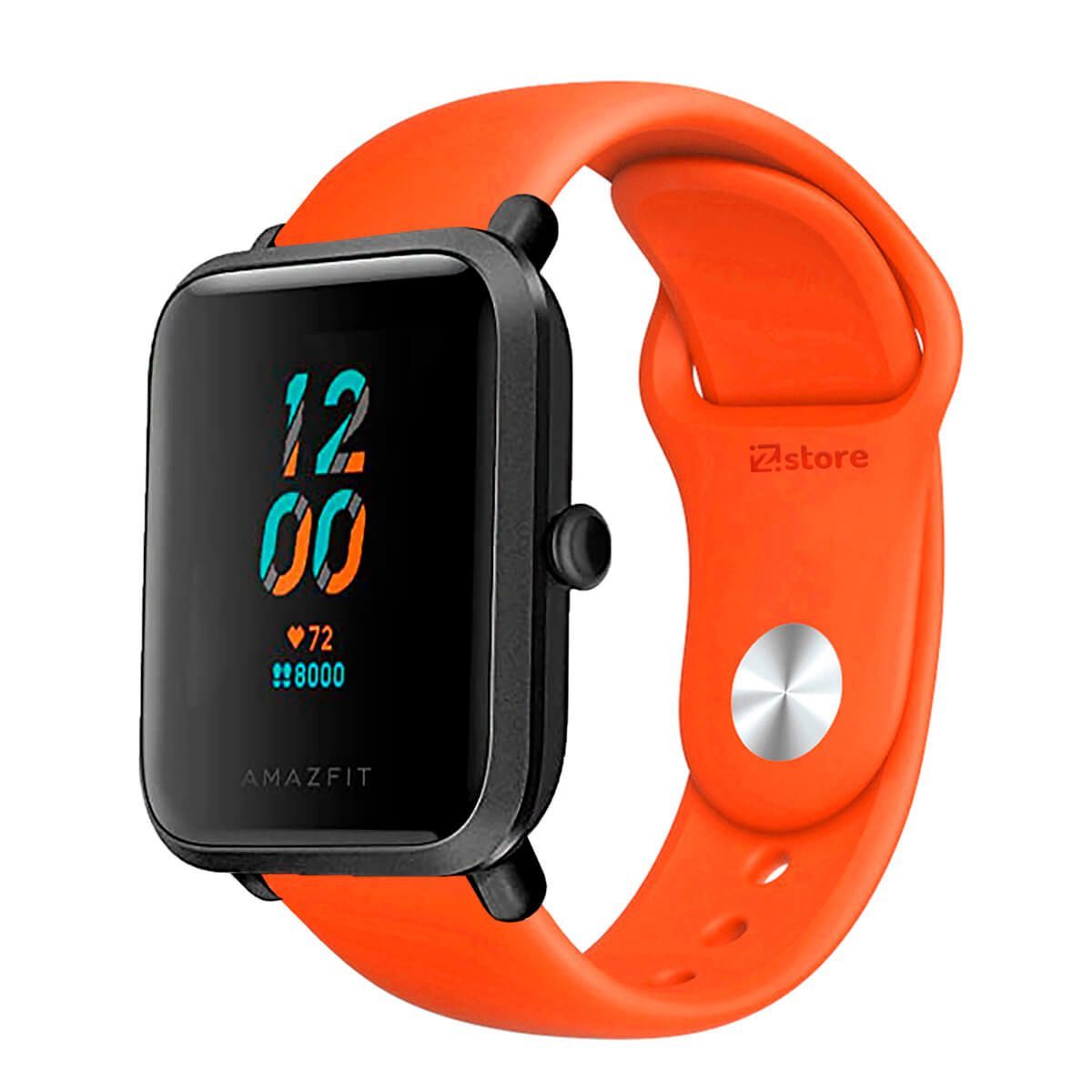 GENERICO - Correa Compatible Con Amazfit Bip S Naranja Broche 20mm