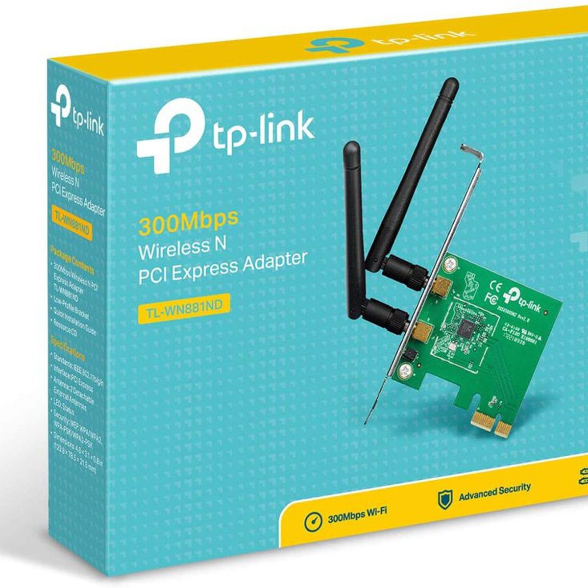 TP LINK - Tarjeta De Red Inalámbrica Tp-Link N PCI Express 300Mbps
