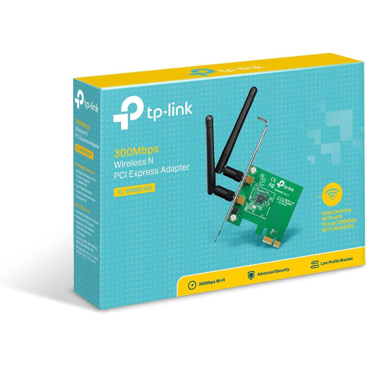 TP LINK - Tarjeta De Red Inalámbrica Tp-Link N PCI Express 300Mbps