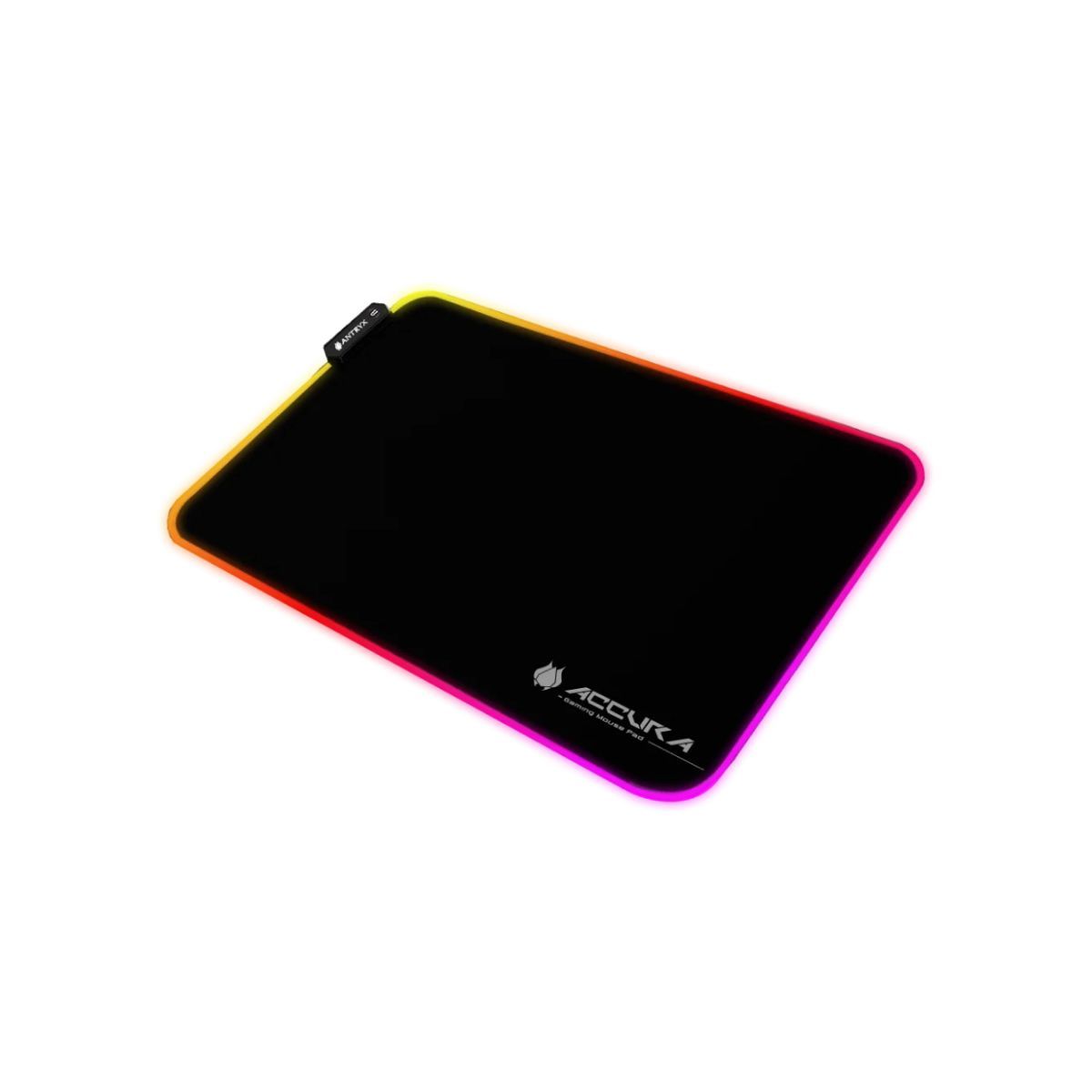 ANTRYX - Mouse Pad Gaming Antryx Accura 33 RGB Mediano 33 x 26 cm
