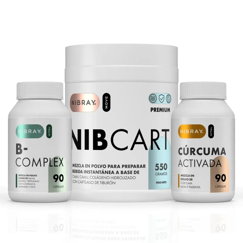 NIBRAY - Nibcart Curcuma y Complejo B Pack Salud y Bienestar Nibray Vital