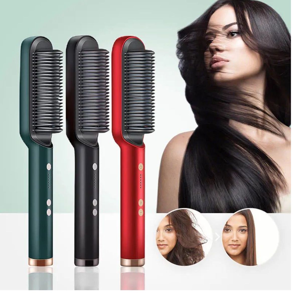 OEM - Peine Alisador de Pelo 2 en 1 Multifuncional_123