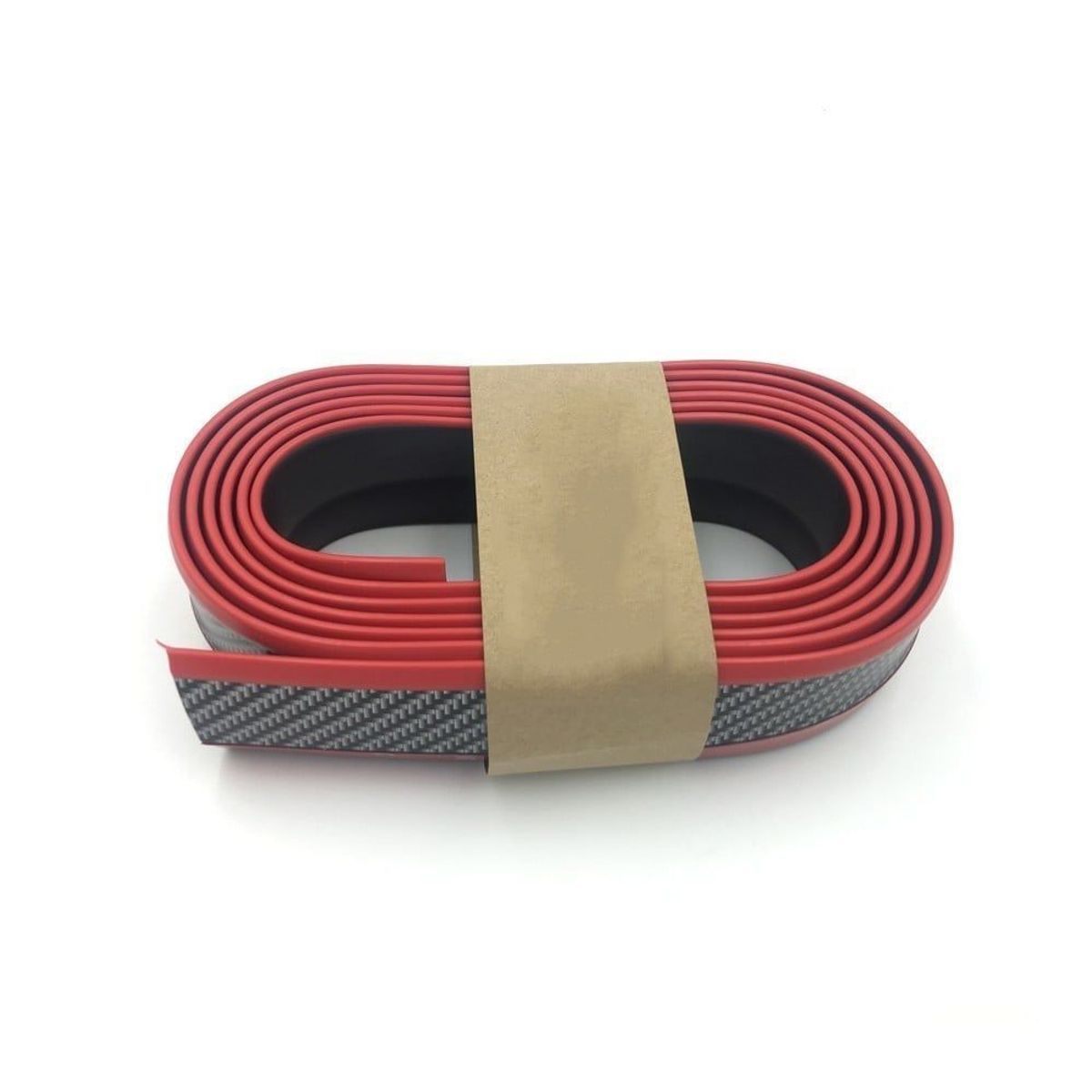 GENERICO - CINTA LIP SAMURAI  NEGRO FIBRA DE CARBONO FILO ROJO  2.5M