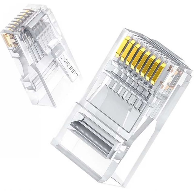 UGREEN - Conector Plug Cat 6 Ugreen x100un RJ45 8P8C Transparente NW120 - 60558