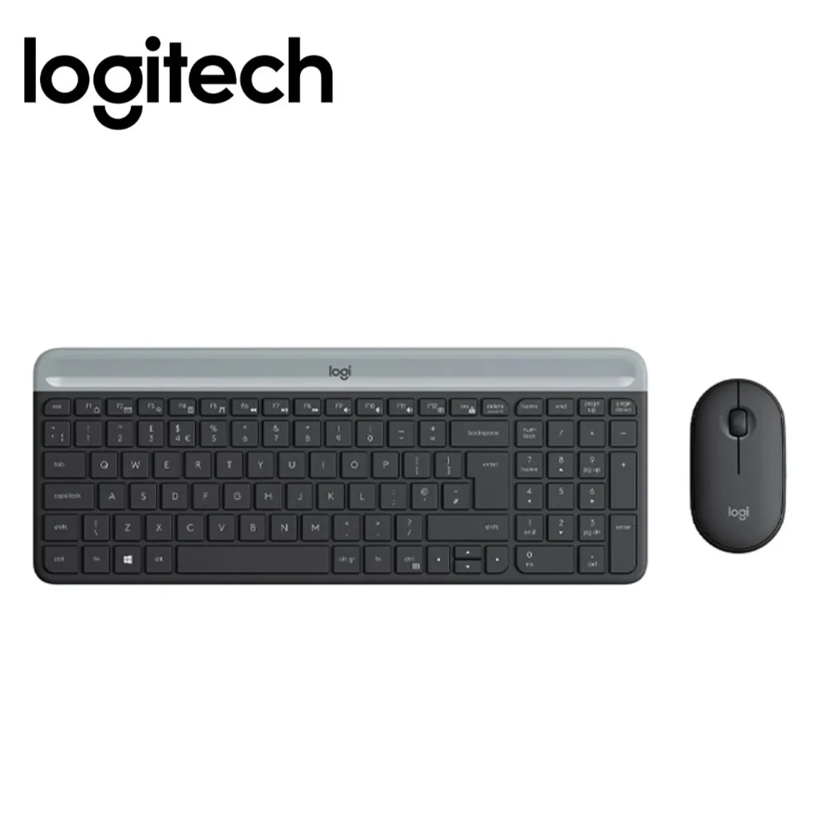 LOGITECH - Kit Logitech Teclado y Mosue MK470 Inalambrico Slim Grafíto