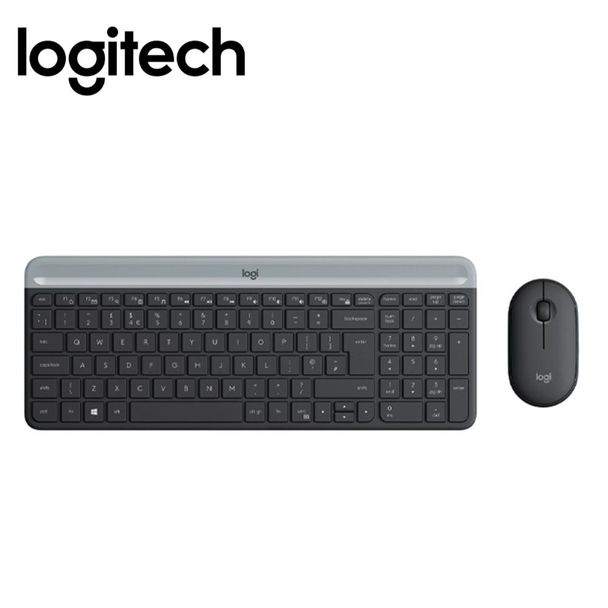 LOGITECH - Kit Logitech Teclado y Mosue MK470 Inalambrico Slim Grafíto