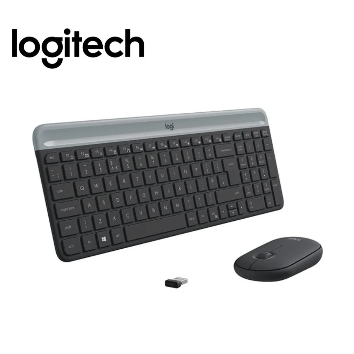 LOGITECH - Kit Logitech Teclado y Mosue MK470 Inalambrico Slim Grafíto