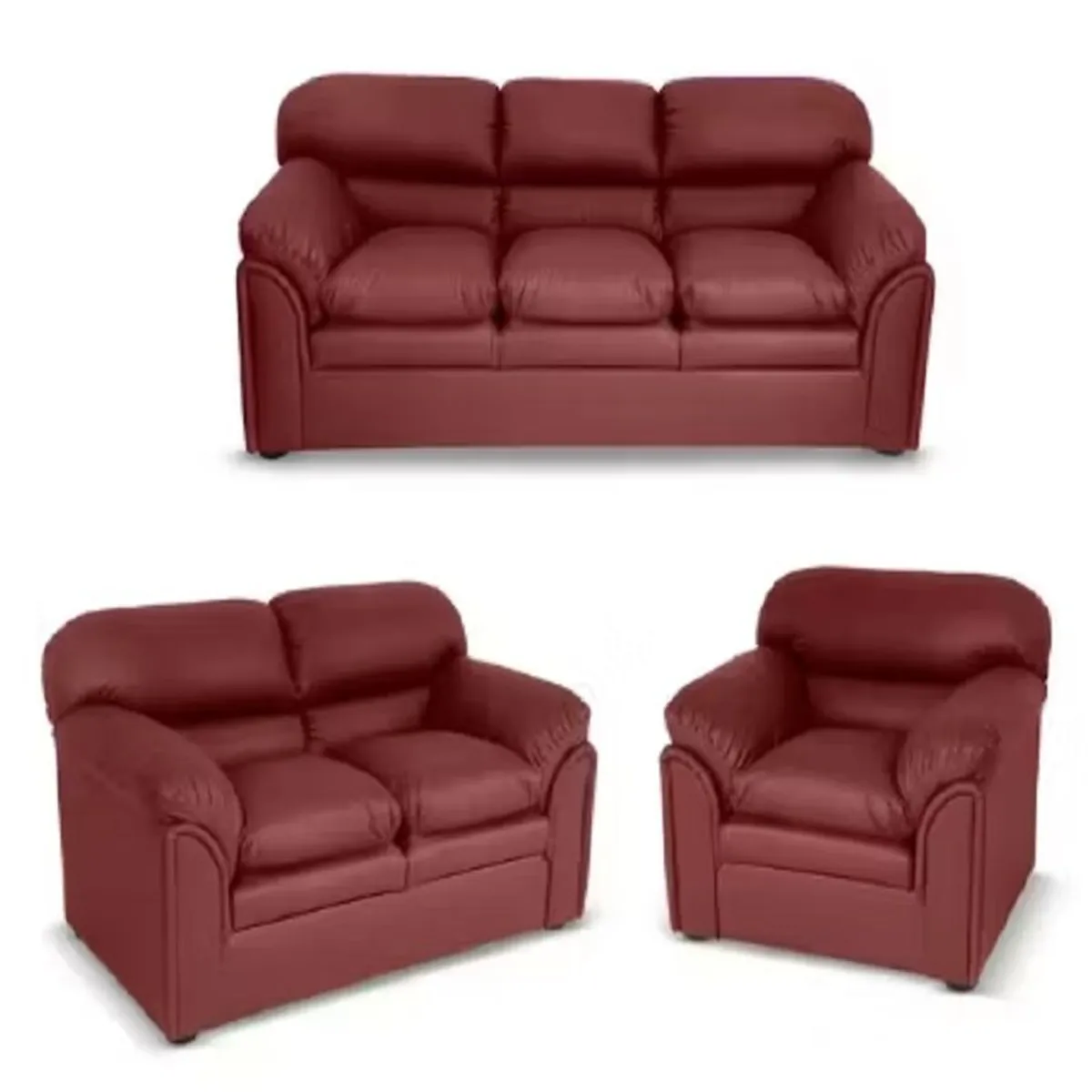 DMUEBLES - Dmuebles Juego de Sala Iman 3-2-1 Redish