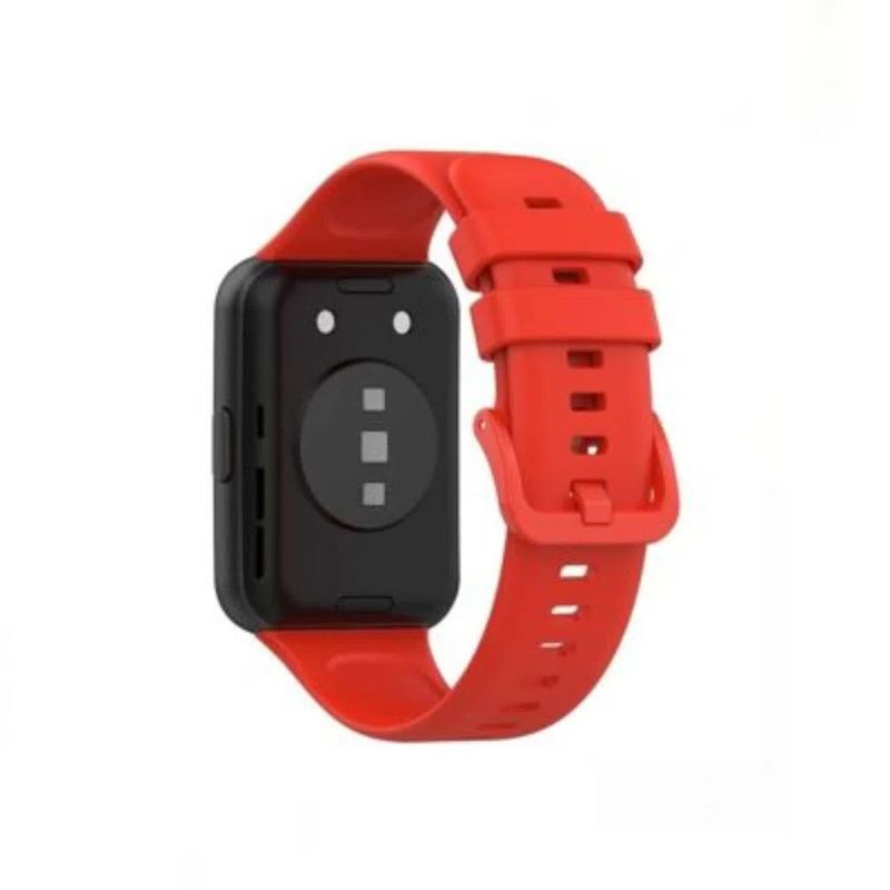 GENERICO - Correa De Silicona Para Huawei Watch Fit - Rojo