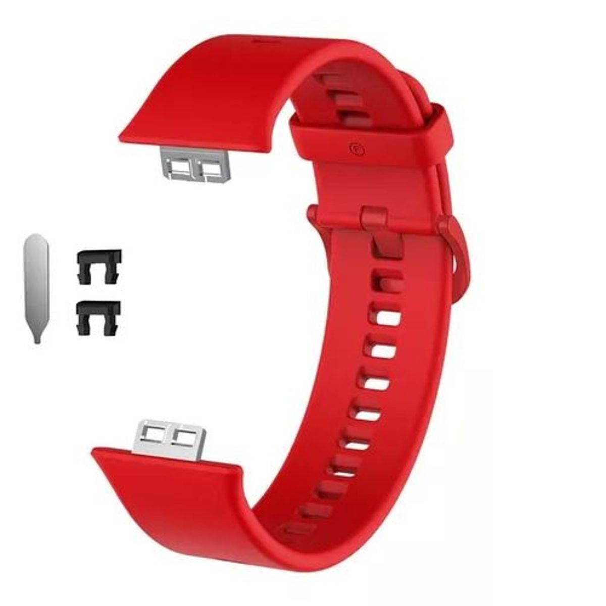 GENERICO - Correa De Silicona Para Huawei Watch Fit - Rojo