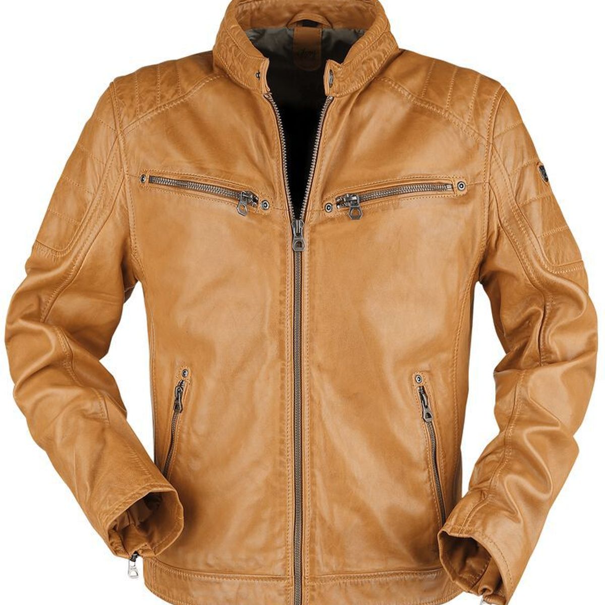 GENERICO - CASACA DE MOTOCICLISTA SCOYCO JK52 AMARILLO CAFE RACER CLASICO