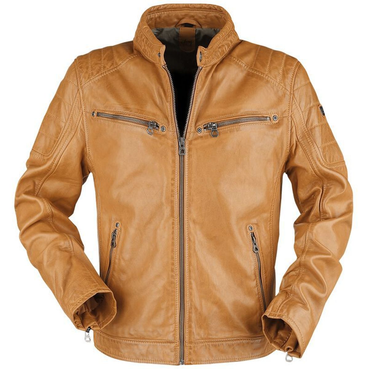 GENERICO - CASACA DE MOTOCICLISTA SCOYCO JK52 AMARILLO CAFE RACER CLASICO