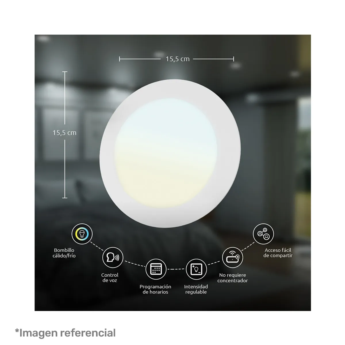 NEXXT SOLUTIONS - Luz LED inteligente empotrable - NHB-W710