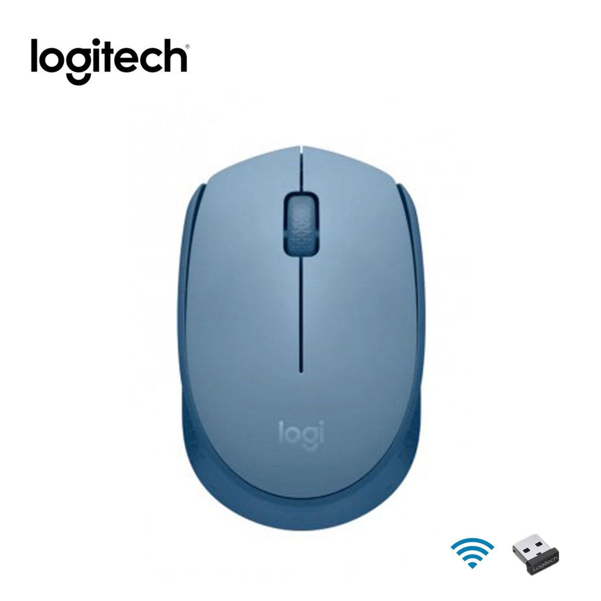 LOGITECH - Mouse Logitech Inalambrico M170 Gris Azulado