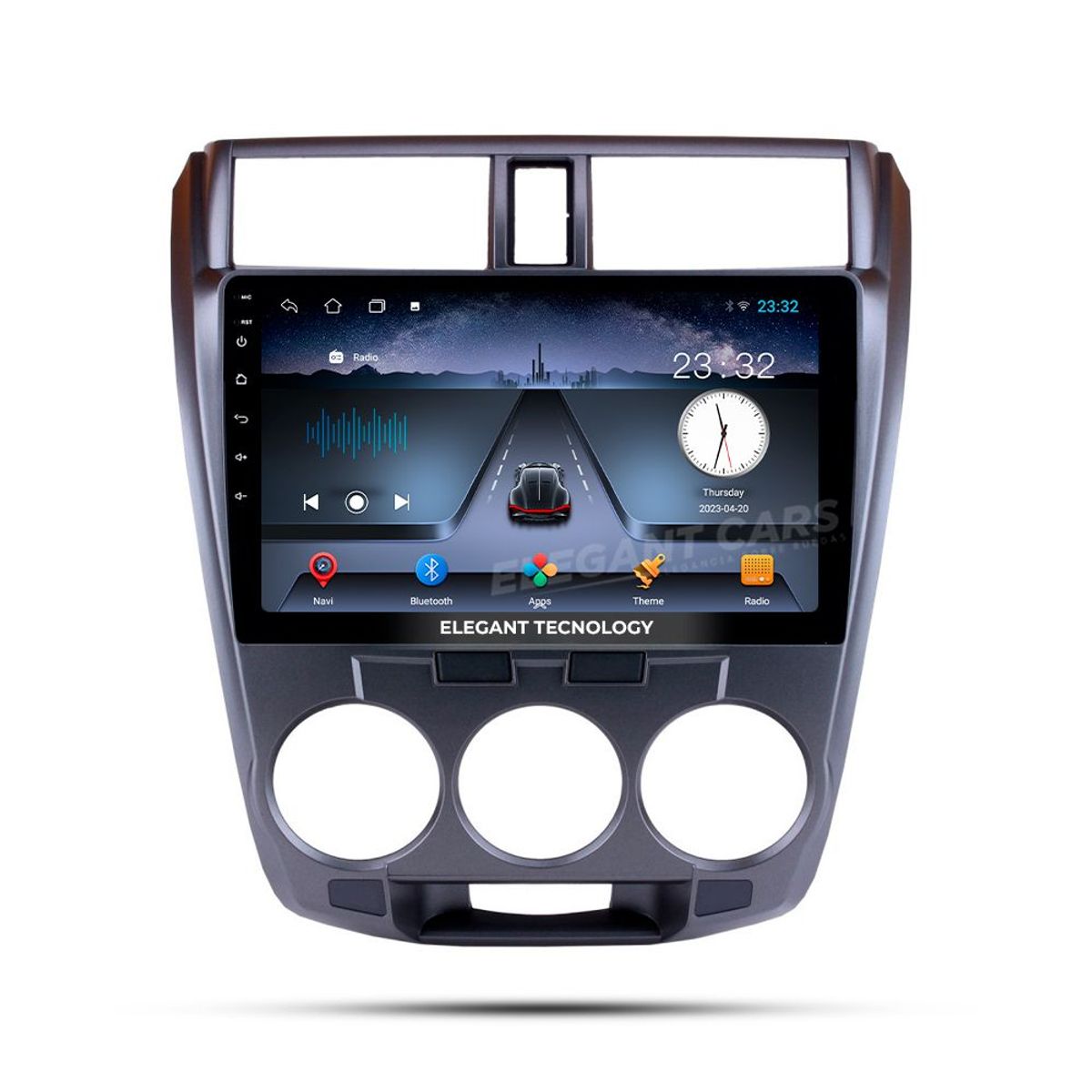 GENERICO - Autoradio Android Pantalla Honda City AC Auto 2008-2013 Carplay +Auto 4GB +64GB