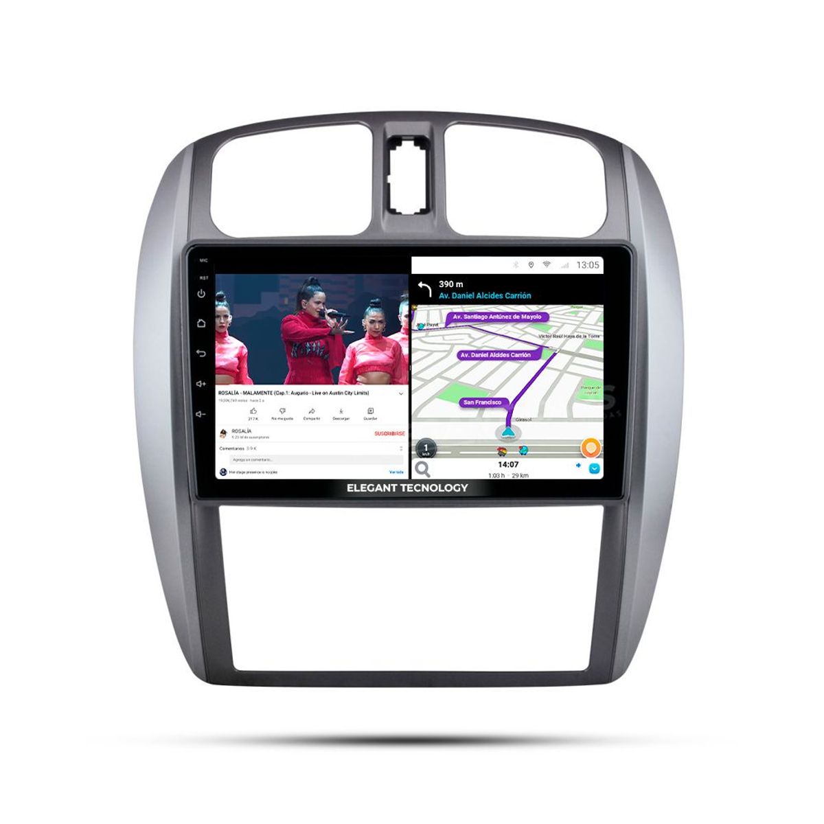 GENERICO - Autoradio Android Pantalla Mazda 323 AC Auto 2002-2008  Carplay +Auto 4GB +64GB