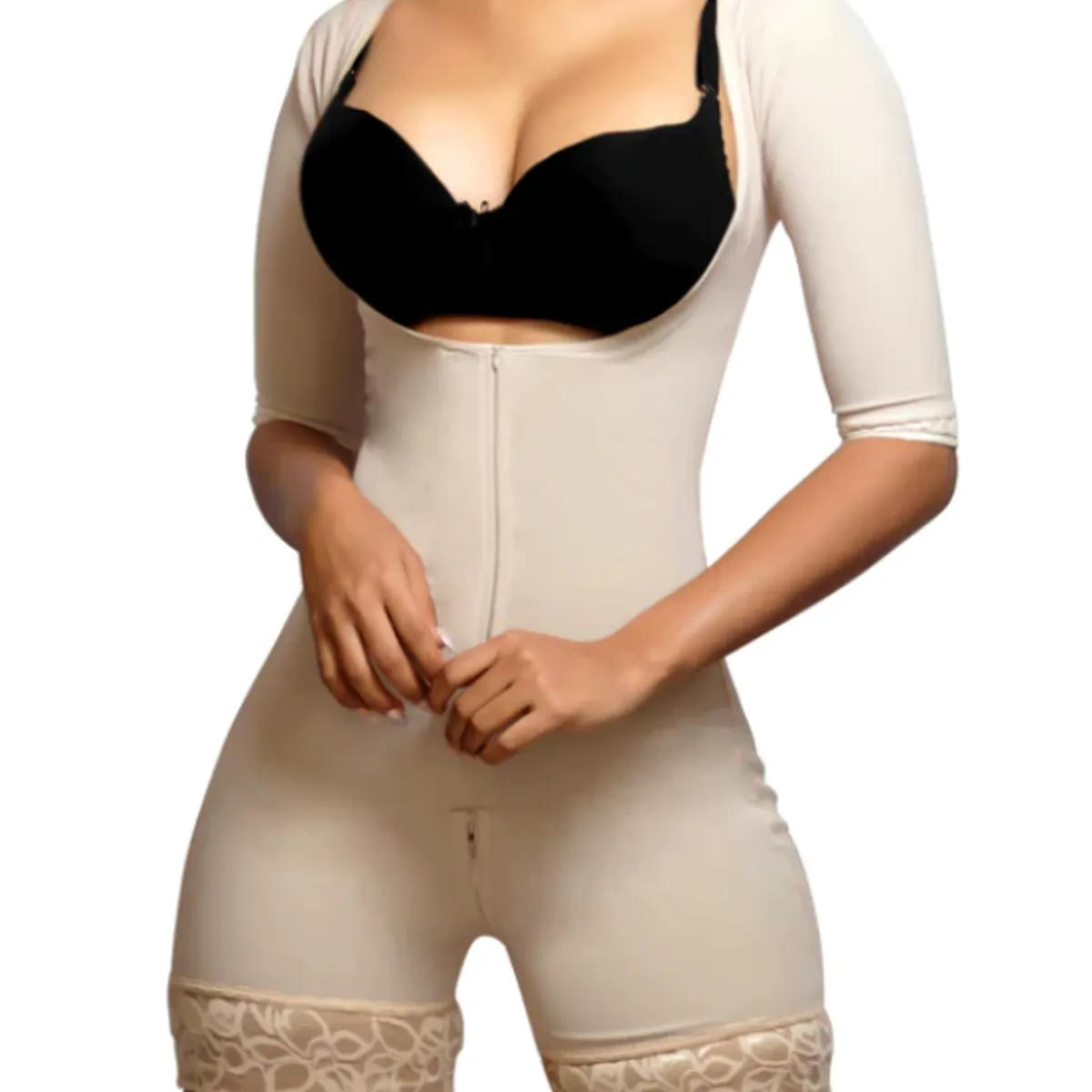 FAJAS VICKY MOLDEA TU INTERIOR - Faja Enteriza con Mangas Moldeadora Post Parto y Operatorio