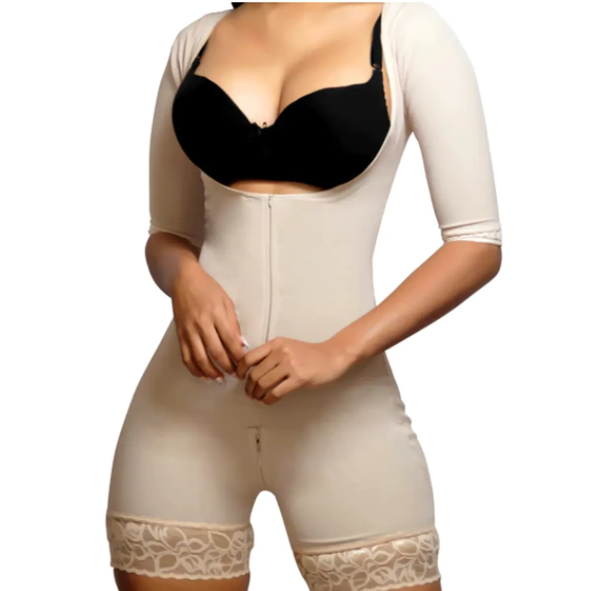 FAJAS VICKY MOLDEA TU INTERIOR - Faja Enteriza con Mangas Moldeadora Post Parto y Operatorio