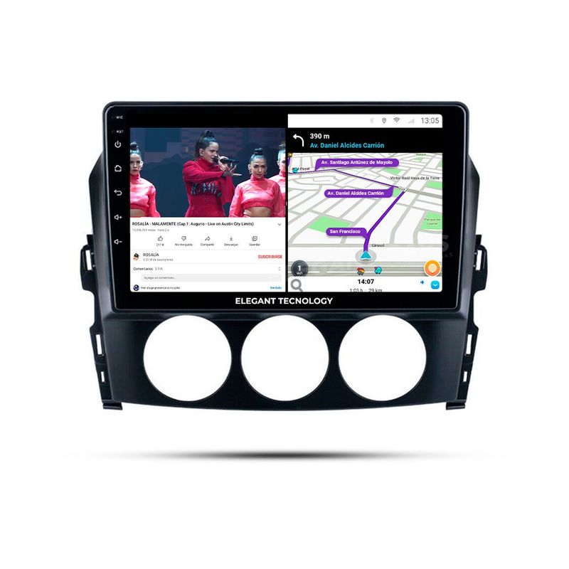 GENERICO - Autoradio Android Pantalla Mazda MX 5 Miata 2005-2015  Carplay +Auto 4GB +64GB