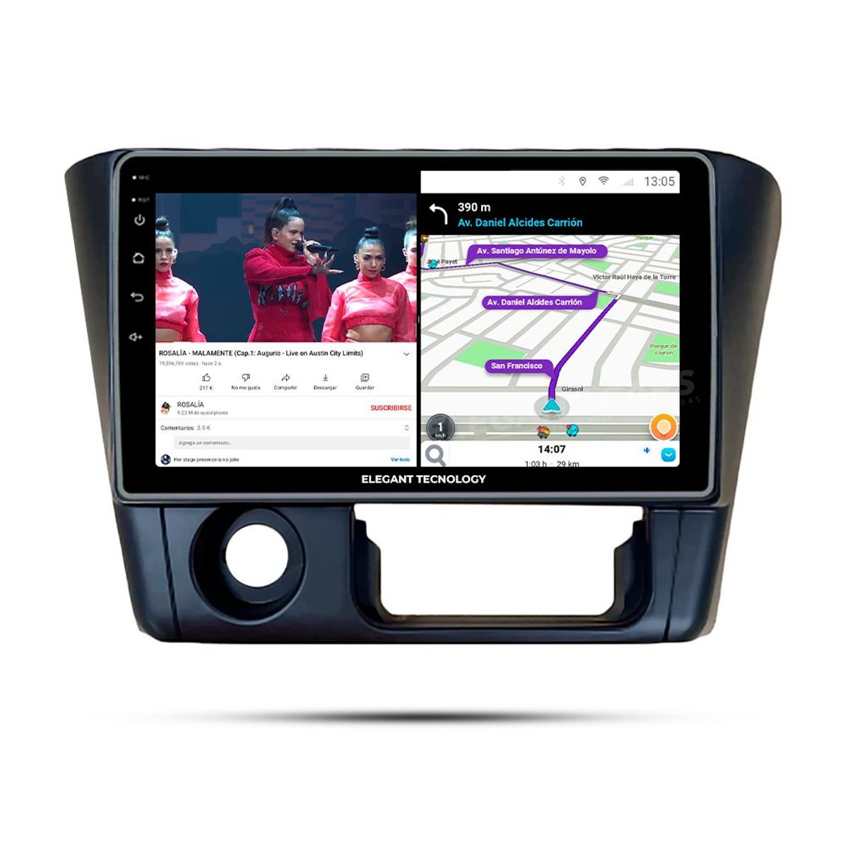 GENERICO - Autoradio Android Pantalla Mitsubishi Lancer 2008 Carplay +Auto 4GB +64GB