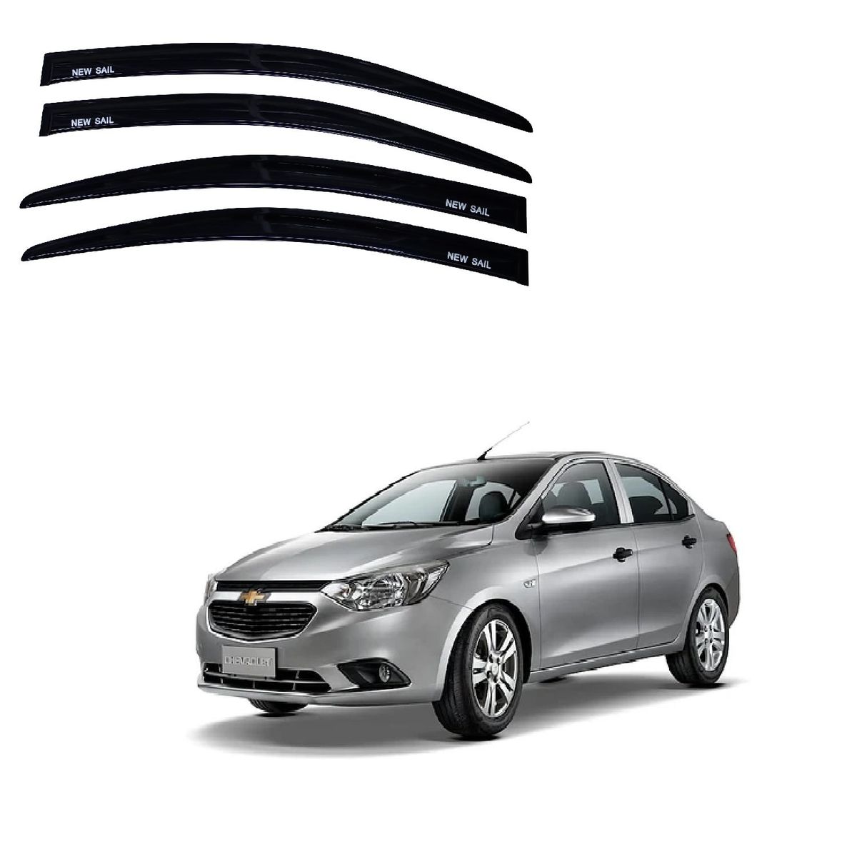 GENERICO - VISERA CORRELLUVIA CHEVROLET NEW SAIL 2016- 2019 negro
