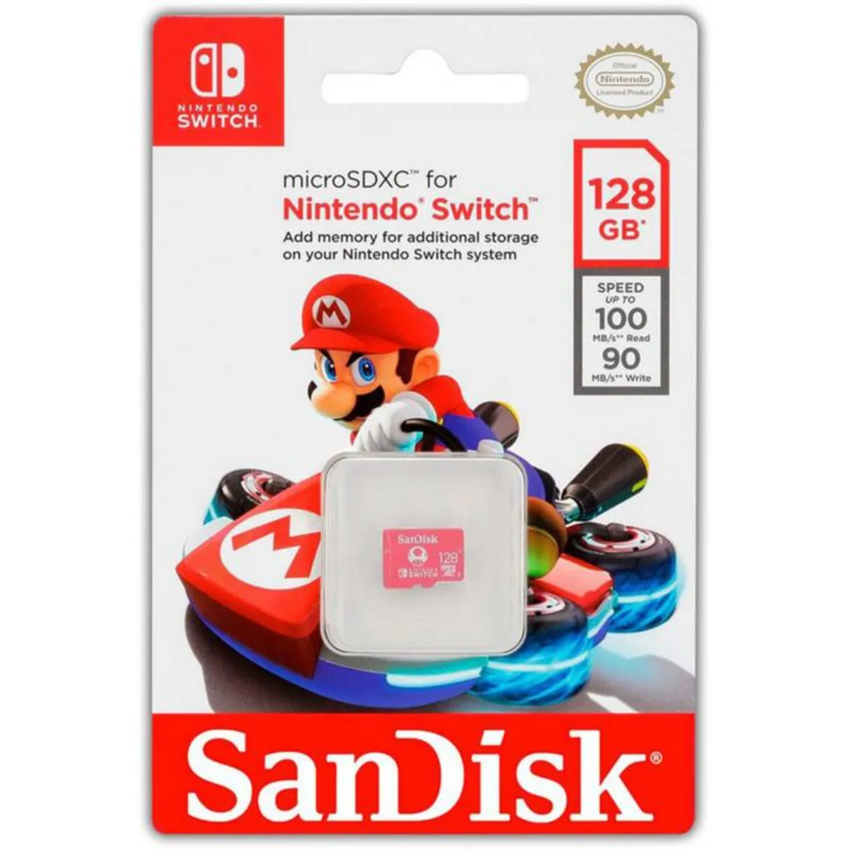 SANDISK - Memoria micro sdxc 128gb para nintendo switch oficial