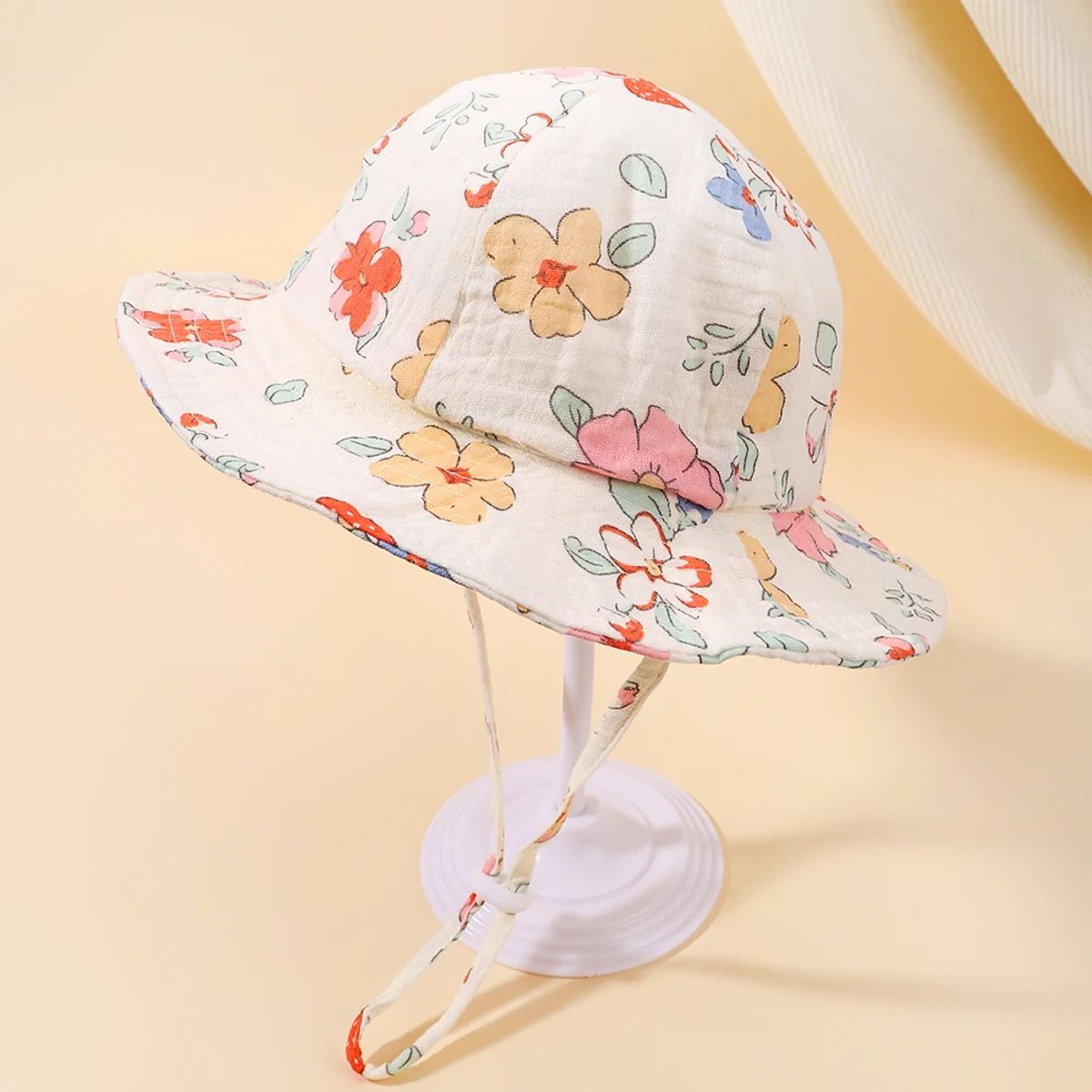 KAST PE - Sombrero Ala Ancha Fresa 48cm: Bebe niñas de 6 a 12 meses