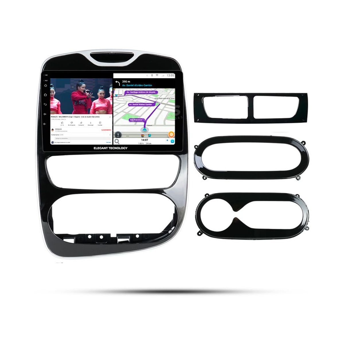 GENERICO - Autoradio Android Pantalla Renault Clio 2012-2017 Carplay +Auto 4GB +64GB