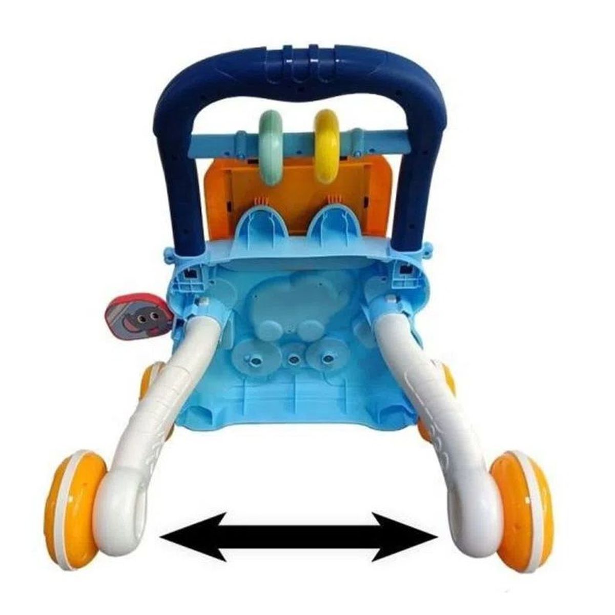 HUANGER - Caminador Musical HE0810 Elefante Azul Pizarra Mágica